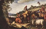 LASTMAN, Pieter Pietersz. Abraham's Journey to Canaan sg oil